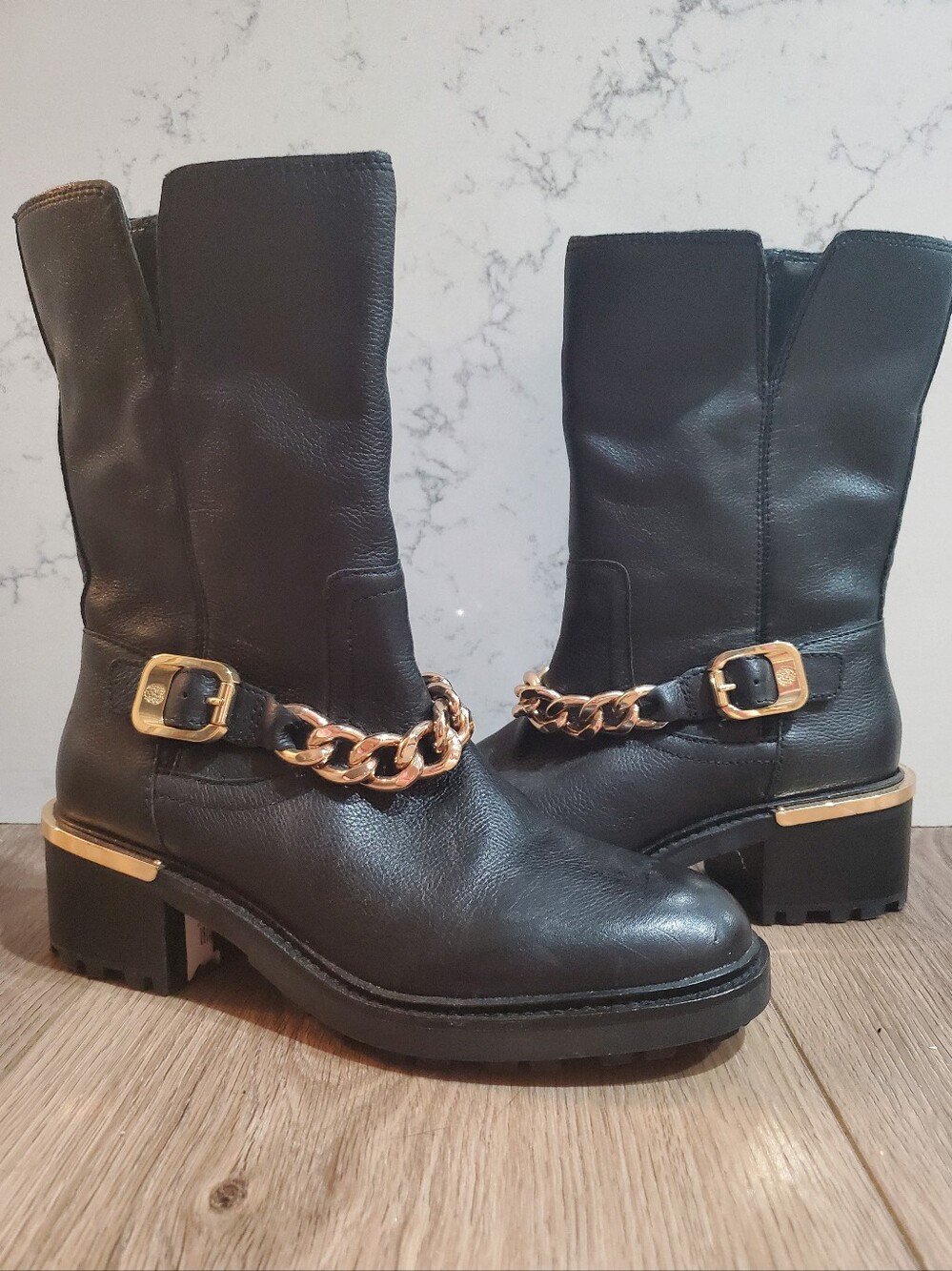 Vince Camuto Keshilla Leather MotoBoots